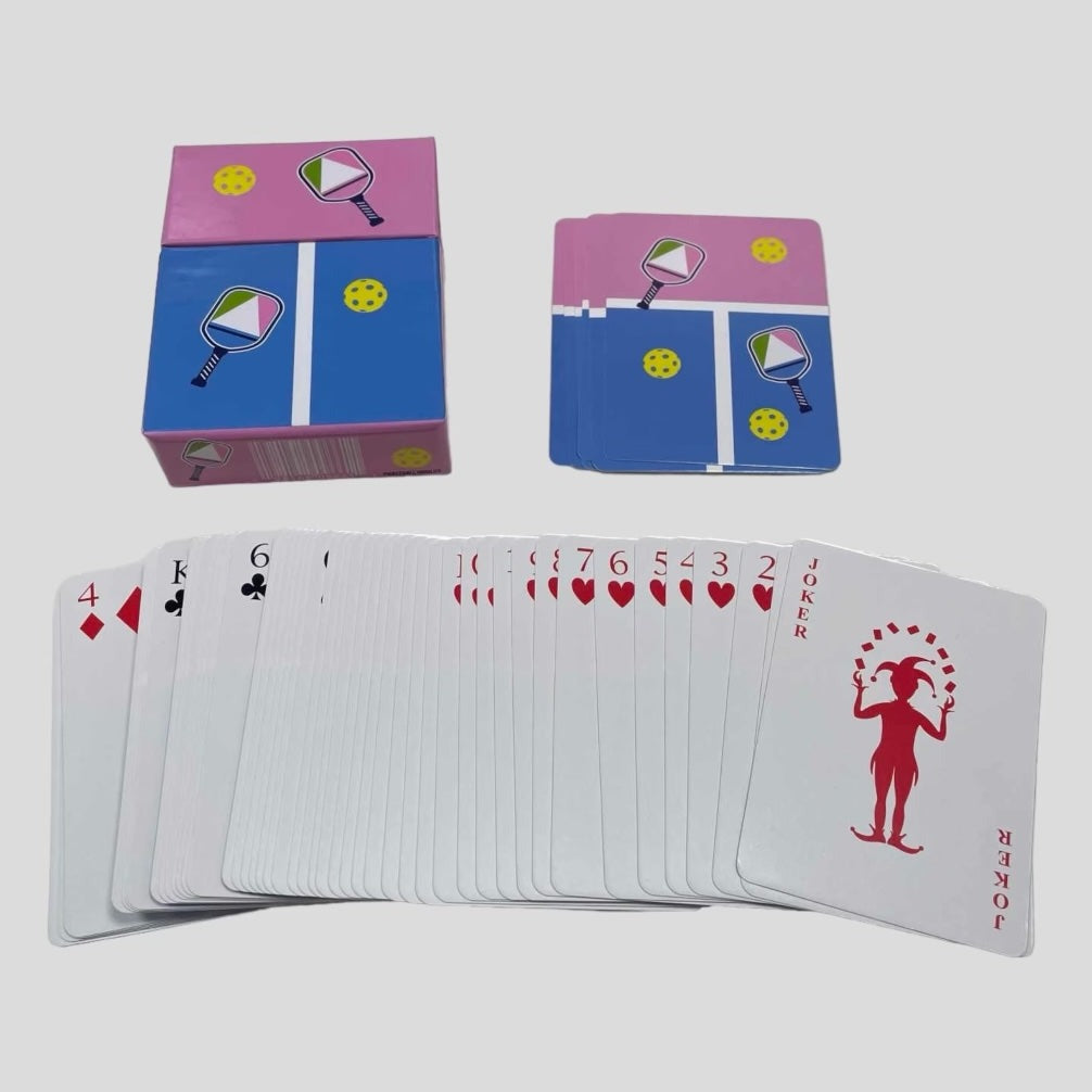 Deluxe Playing Cards in Decorative Box in Pink and Blue