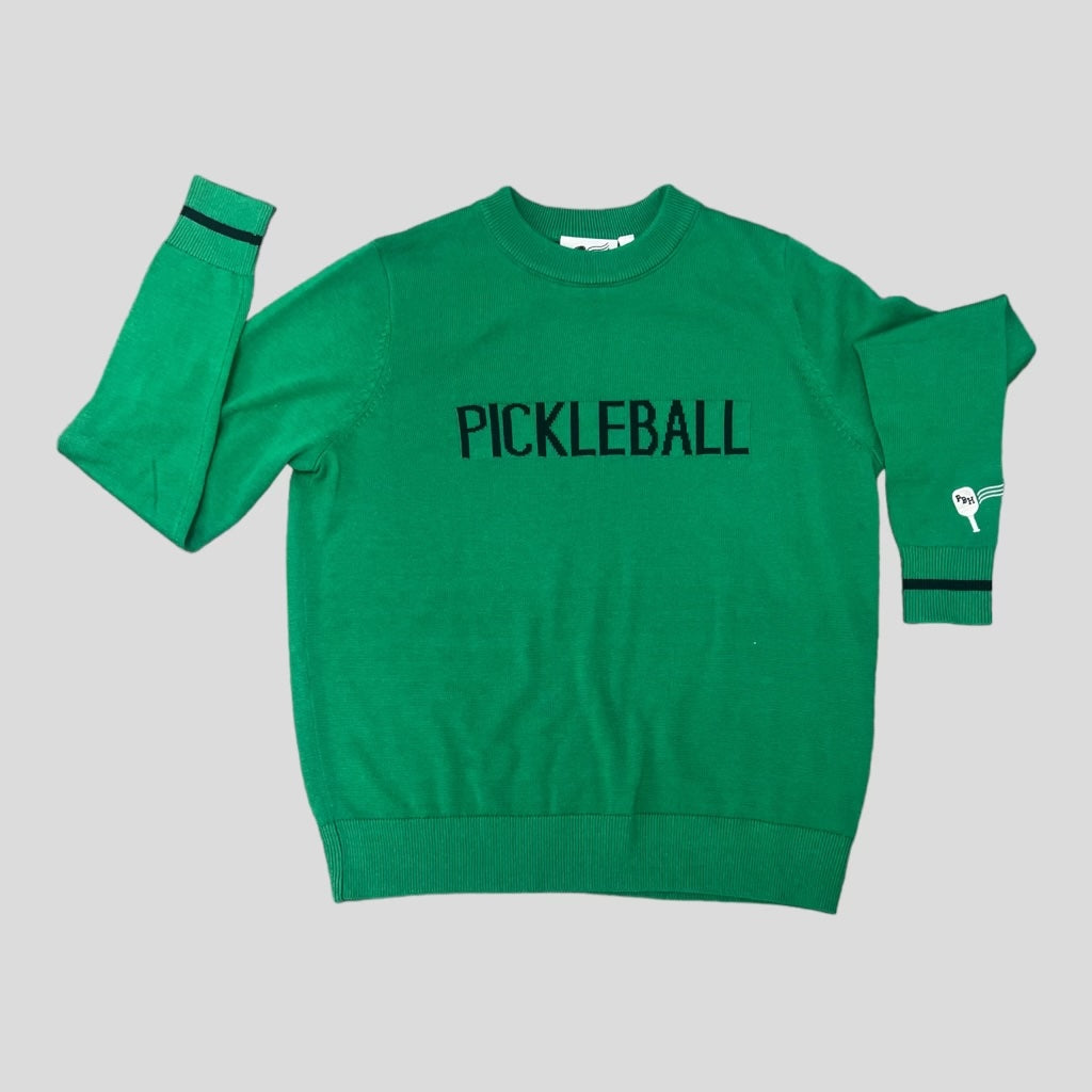 Pickleball Sweater - Green and Navy