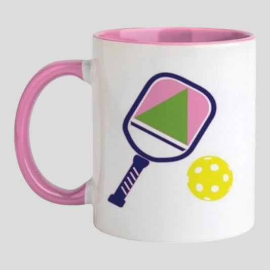 Pink & Green Coffee Mugs