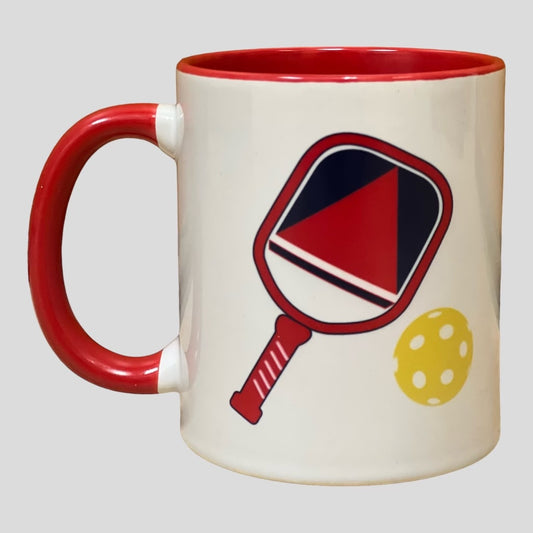 Navy and Red Coffee Mugs