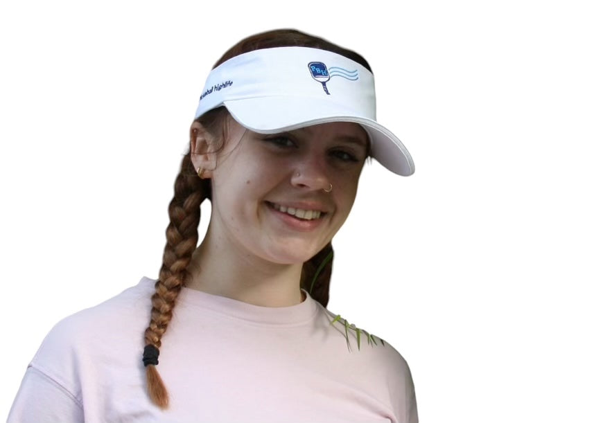 white Pickleball Visor